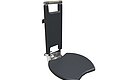 Erlau DEX shower seat, in chrome finish, high-gloss polished, anodised