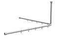Erlau DVS-L white shower curtain rail 