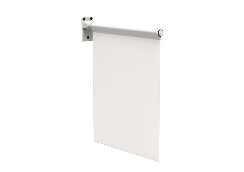 Erlau brand splash guard curtain for the XSR support rail, in white