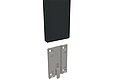 VSX fitting kit for Erlau support rails and shower seats in anthracite grey
