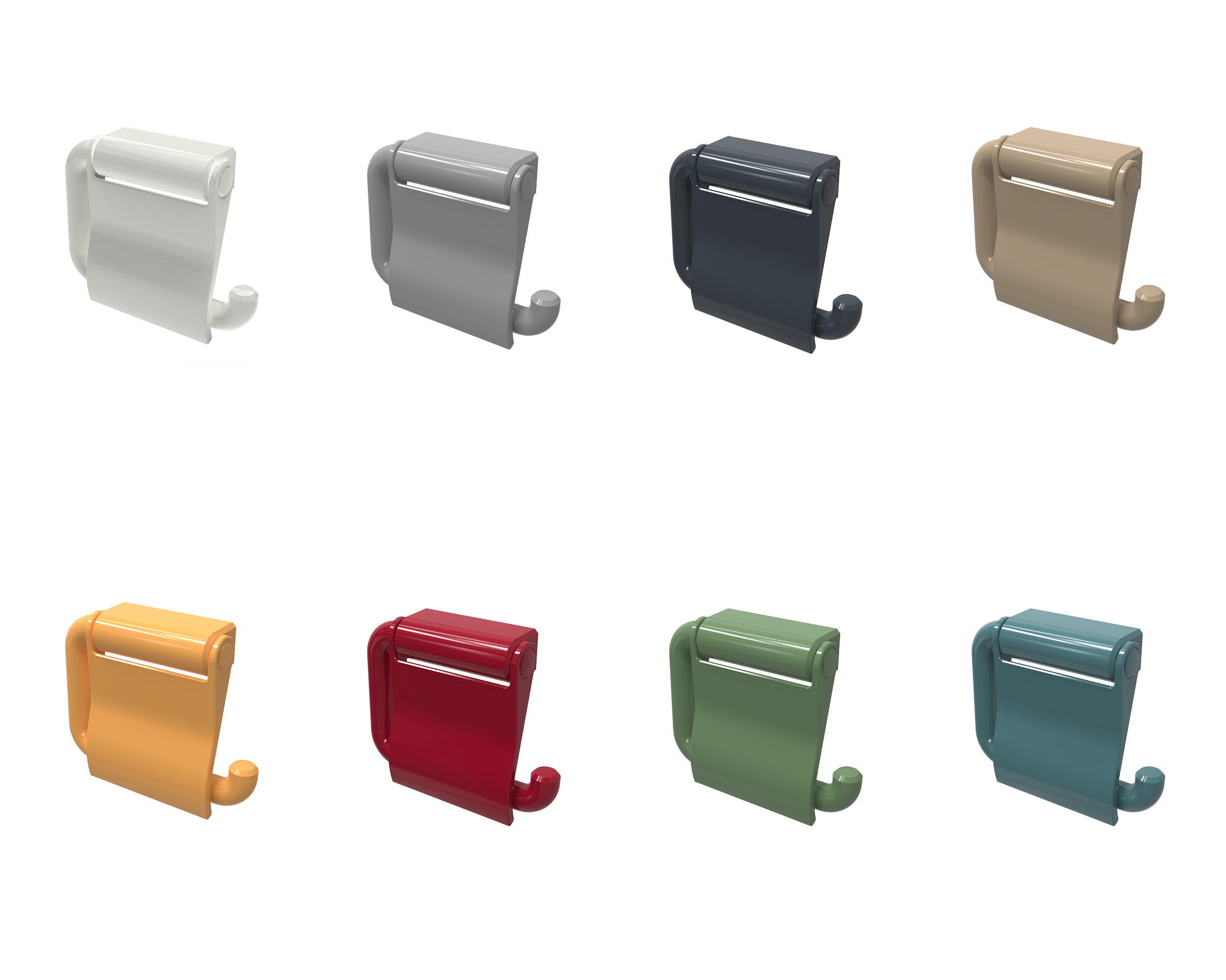 Toilettenpapierhalter PAK-DK mit Deckel aus Kunststoff in verschiedenen Farben der Marke Erlau