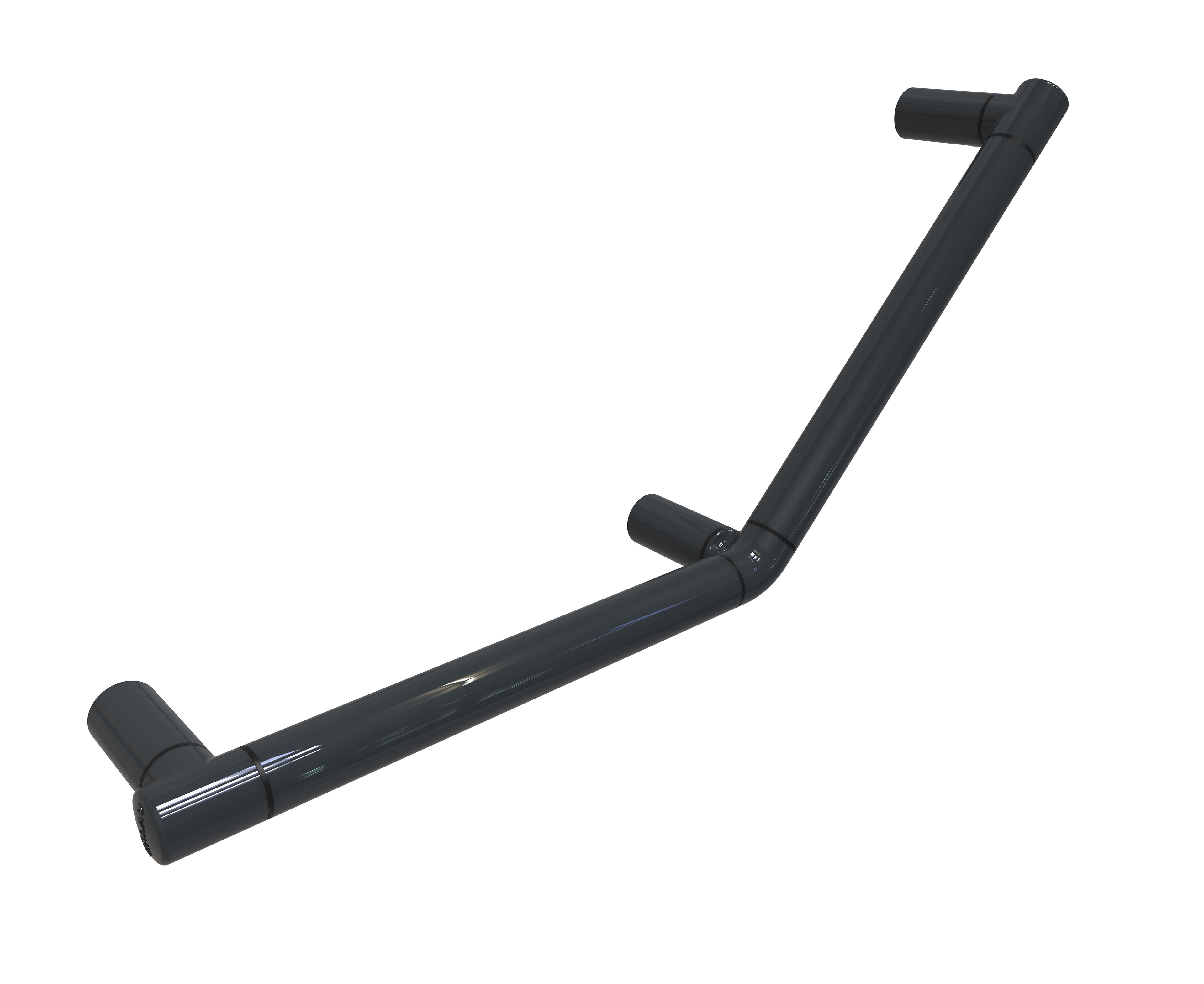 Erlau WG-45-R angle handle in anthracite grey
