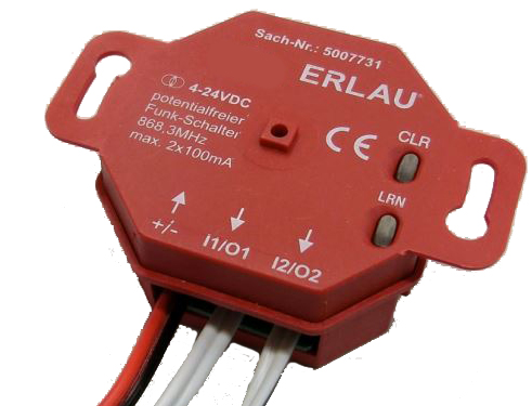 ESA-X flush-mounted receiver for electric flush activation, by Erlau